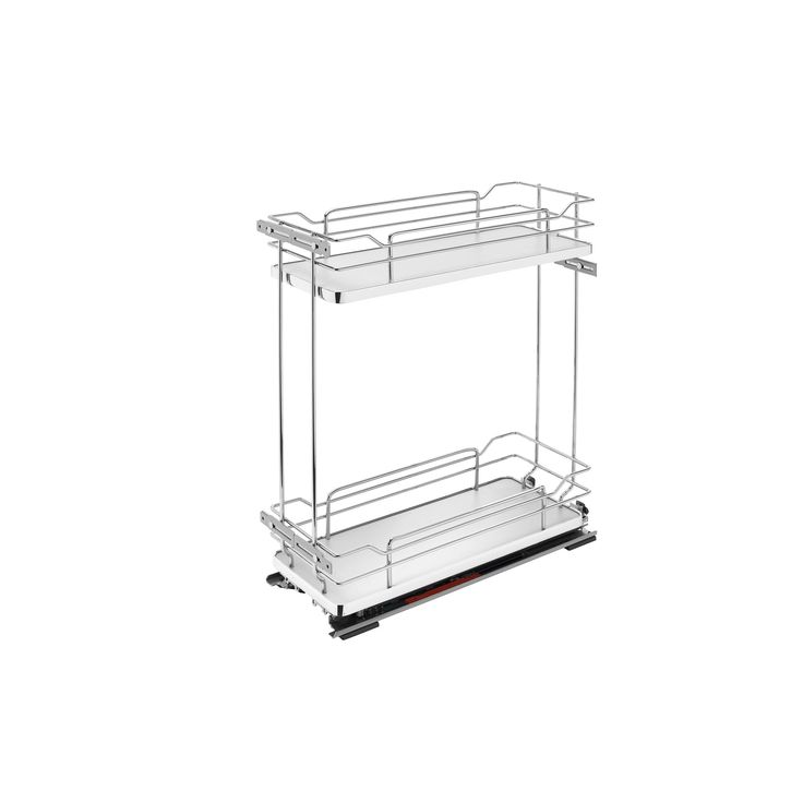 Rev-A-Shelf 10.25-in W x 24-in H 2-Tier Pull Out Metal Soft Close Baskets & Organizers