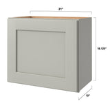 allen + roth Stonewall 21-in W x 18.125-in H x 12-in D Stone Wall Fully Assembled Cabinet (Flat Panel Shaker Door Style)