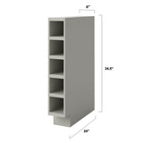 allen + roth Stonewall 6-in W x 34.5-in H x 24-in D Stone 1-Drawer Base Fully Assembled Cabinet (Flat Panel Style)