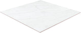 Satori Carrara Domani Polished 24-in x 24-in Polished Porcelain Marble Look Floor Tile
