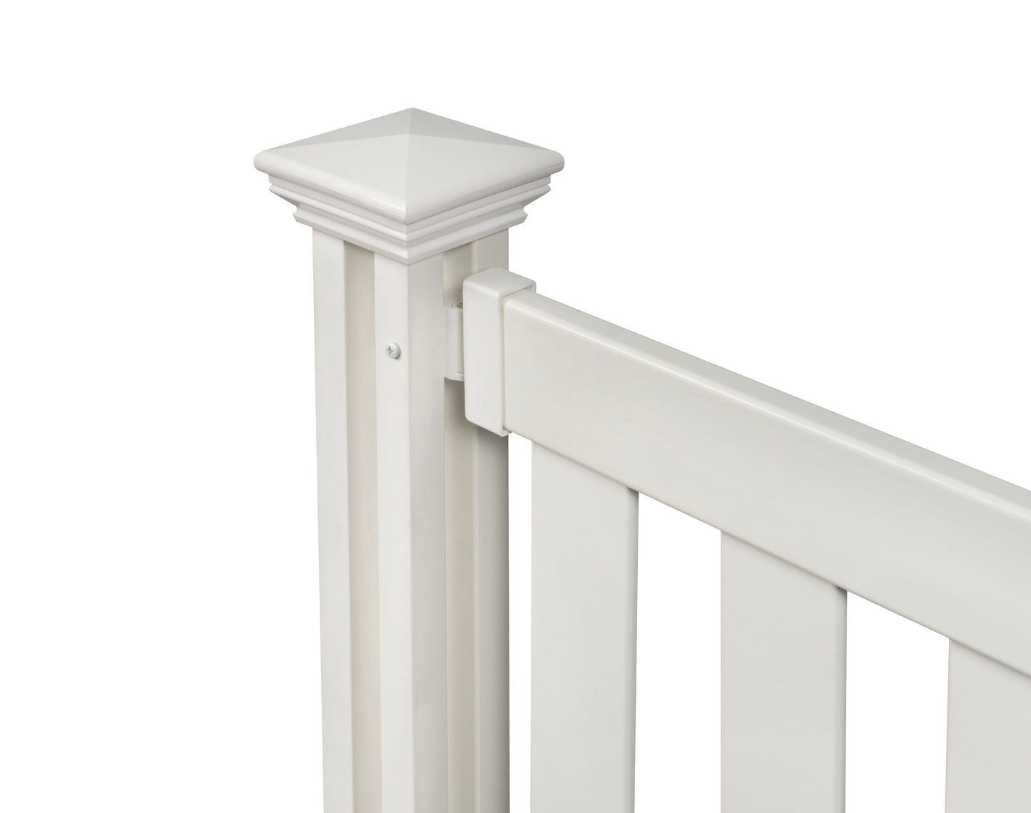Zippity Outdoor Products Davidson Hinged Portable Event 3-ft H x 5.5-ft W White Vinyl Flat-top Fence Panel No Dig (Unassembled)