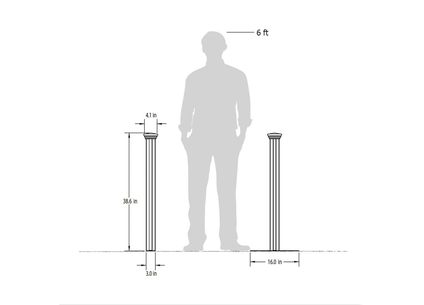 Zippity Outdoor Products Davidson Hinged Portable Event 3-ft H x 5.5-ft W White Vinyl Flat-top Fence Panel No Dig (Unassembled)