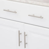 European Style 3 in. (76 mm) Center-to-Center Satin Nickel Bar Cabinet Pull (15-Pack) - Super Arbor