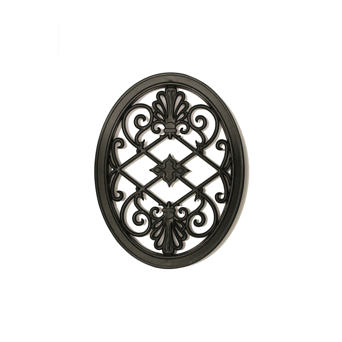 Nuvo Iron 17-in Black Powder Coated Satin Cast Aluminum Gate Insert For Wood Fence