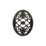 Nuvo Iron 17-in Black Powder Coated Satin Cast Aluminum Gate Insert For Wood Fence