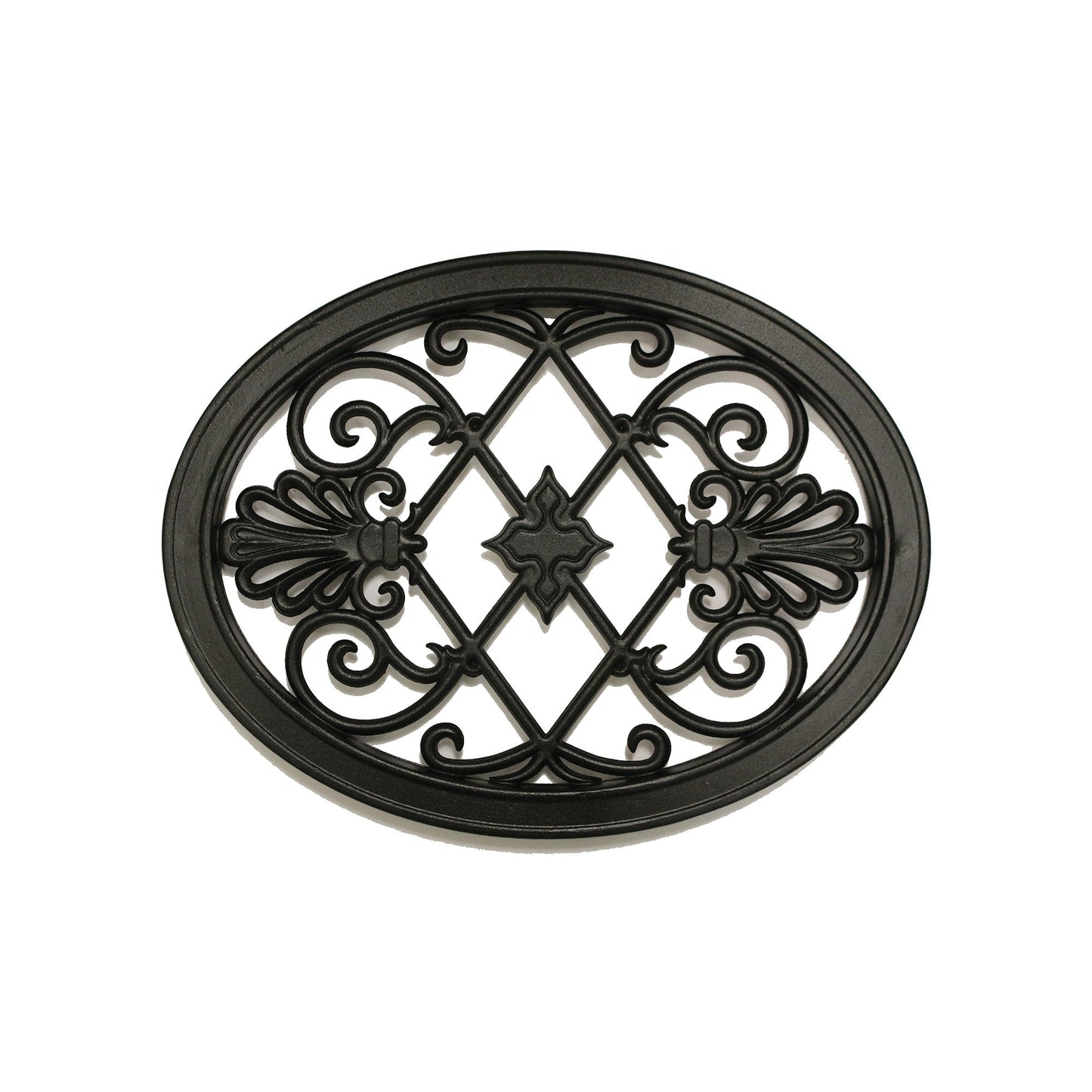 Nuvo Iron 17-in Black Powder Coated Satin Cast Aluminum Gate Insert For Wood Fence