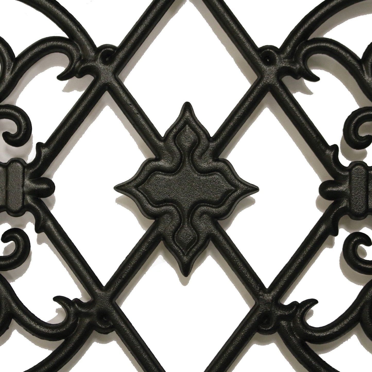 Nuvo Iron 17-in Black Powder Coated Satin Cast Aluminum Gate Insert For Wood Fence