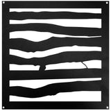 Nuvo Iron 11-in Black Powder Coated Satin Cast Aluminum Gate Insert For Wood Fence