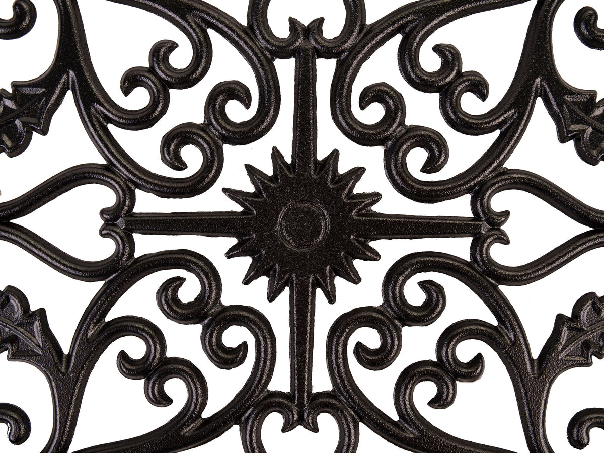 Nuvo Iron 24-in Black Powder Coated Satin Cast Aluminum Gate Insert For Wood Fence