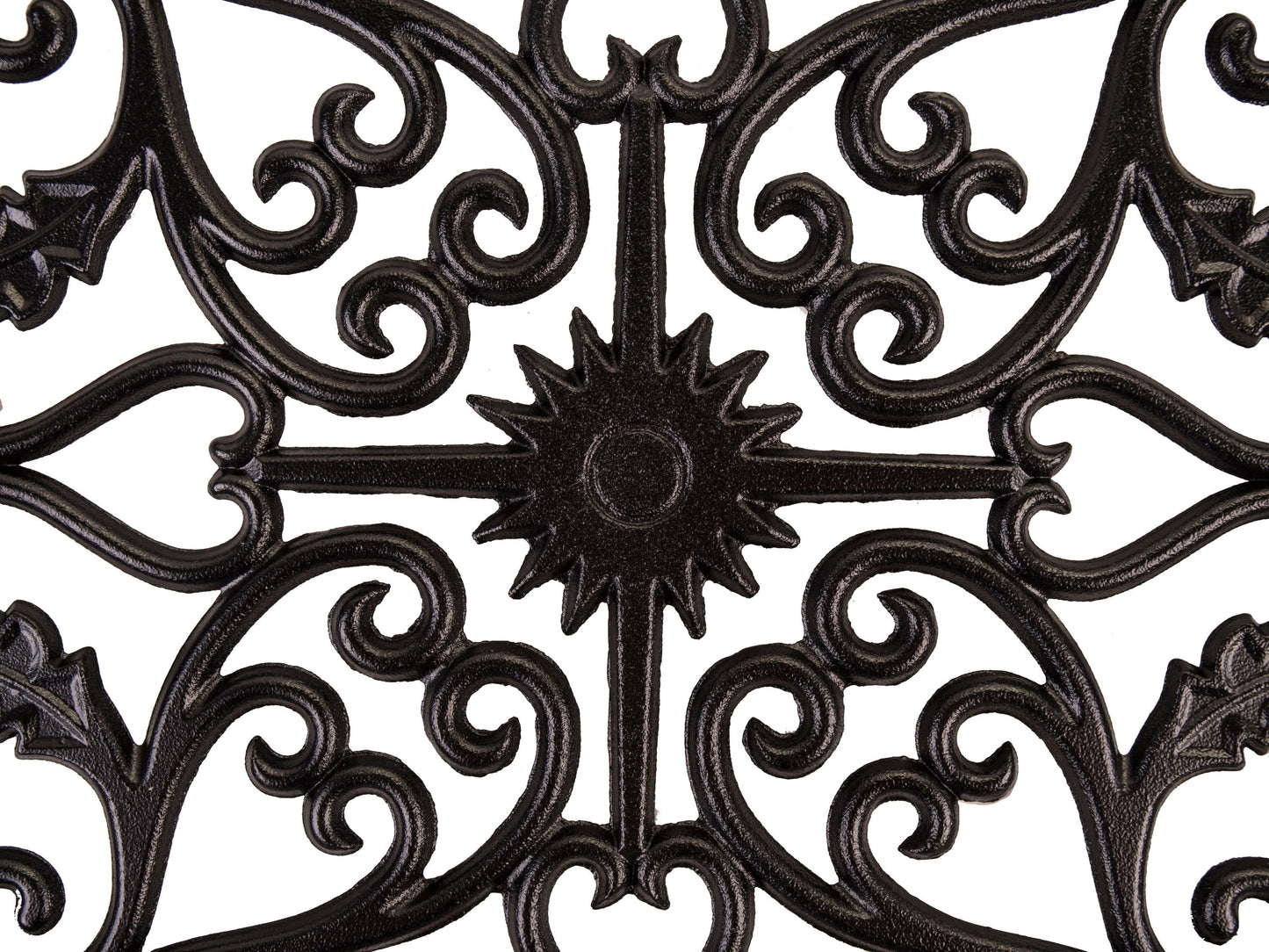 Nuvo Iron 24-in Black Powder Coated Satin Cast Aluminum Gate Insert For Wood Fence