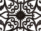 Nuvo Iron 24-in Black Powder Coated Satin Cast Aluminum Gate Insert For Wood Fence
