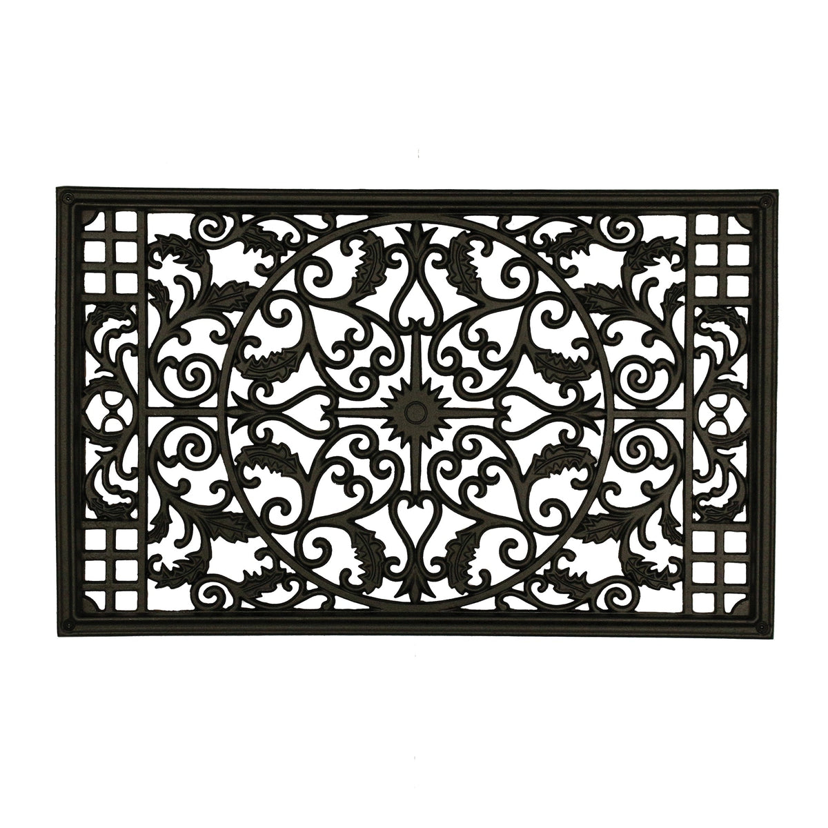 Nuvo Iron 24-in Black Powder Coated Satin Cast Aluminum Gate Insert For Wood Fence