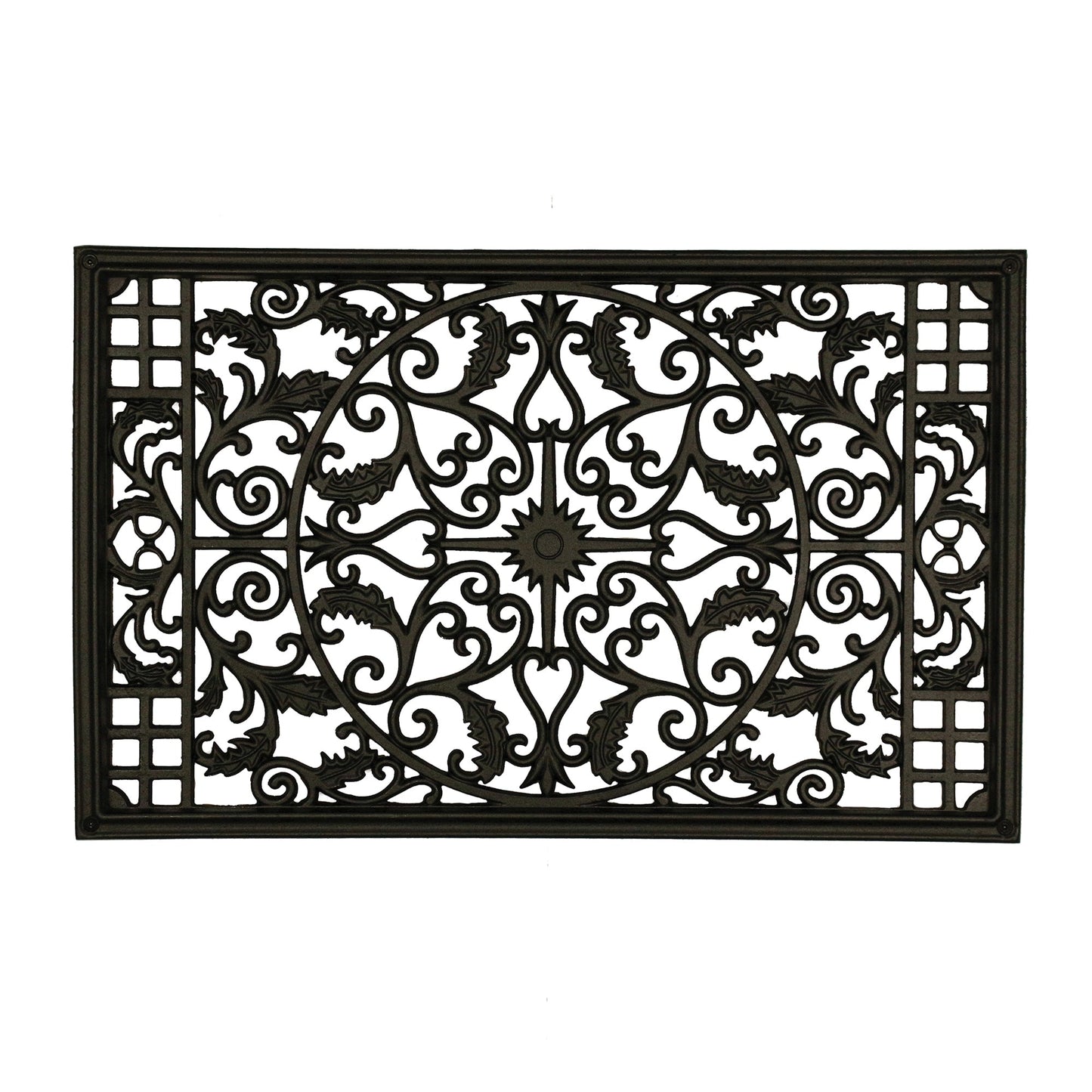 Nuvo Iron 24-in Black Powder Coated Satin Cast Aluminum Gate Insert For Wood Fence