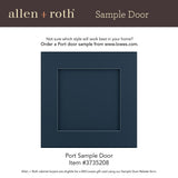 allen + roth Port 33-in W x 12.125-in H x 24-in D Navy Wall Fully Assembled Cabinet (Flat Panel Shaker Door Style)