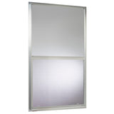 Project Source 40000 Series Replacement 30-in x 54-in x 1-3/4-in Jamb Silver Aluminum Single-Pane Single-Hung Window, Half Screen Included