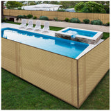 BOEN 6-ft H x 15-ft W Beige Polyethelene Chain Link Fence Screen