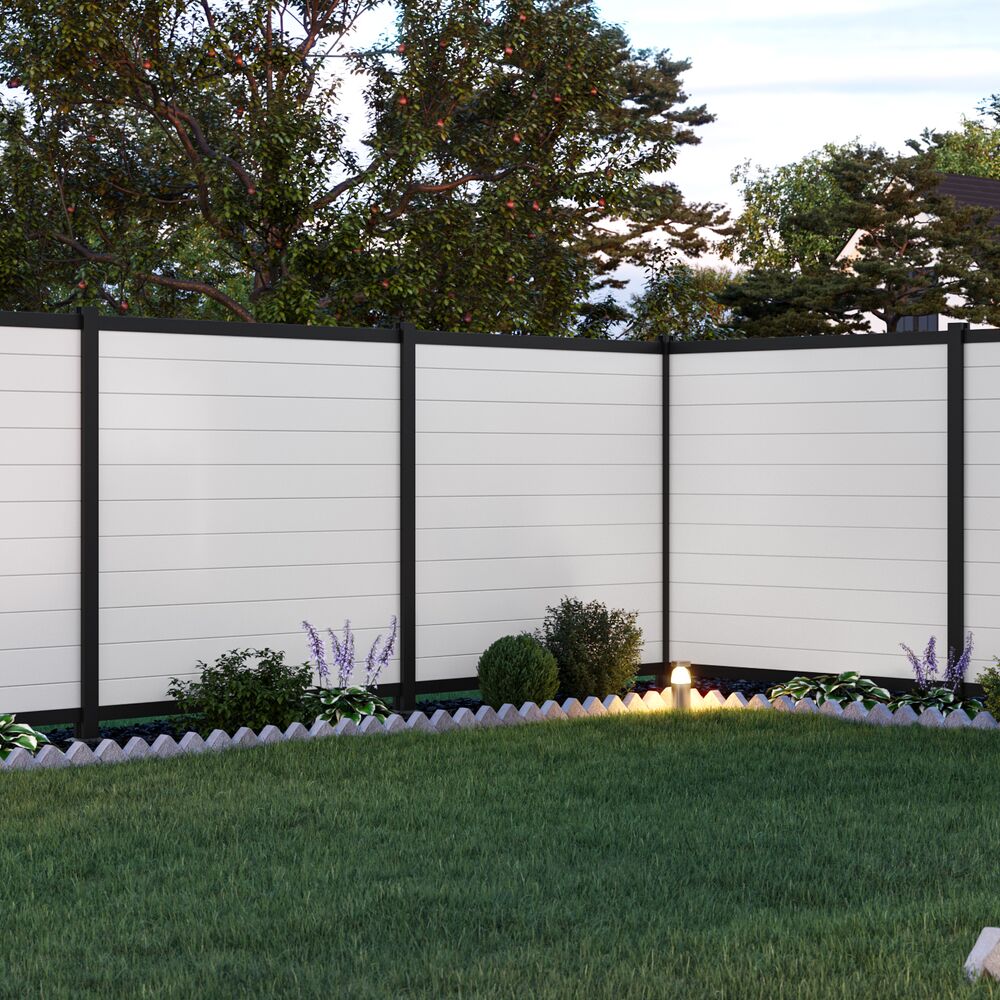 Freedom Alloy Mixed Material 6-ft H x 6-in W White Vinyl Privacy Fence Infill