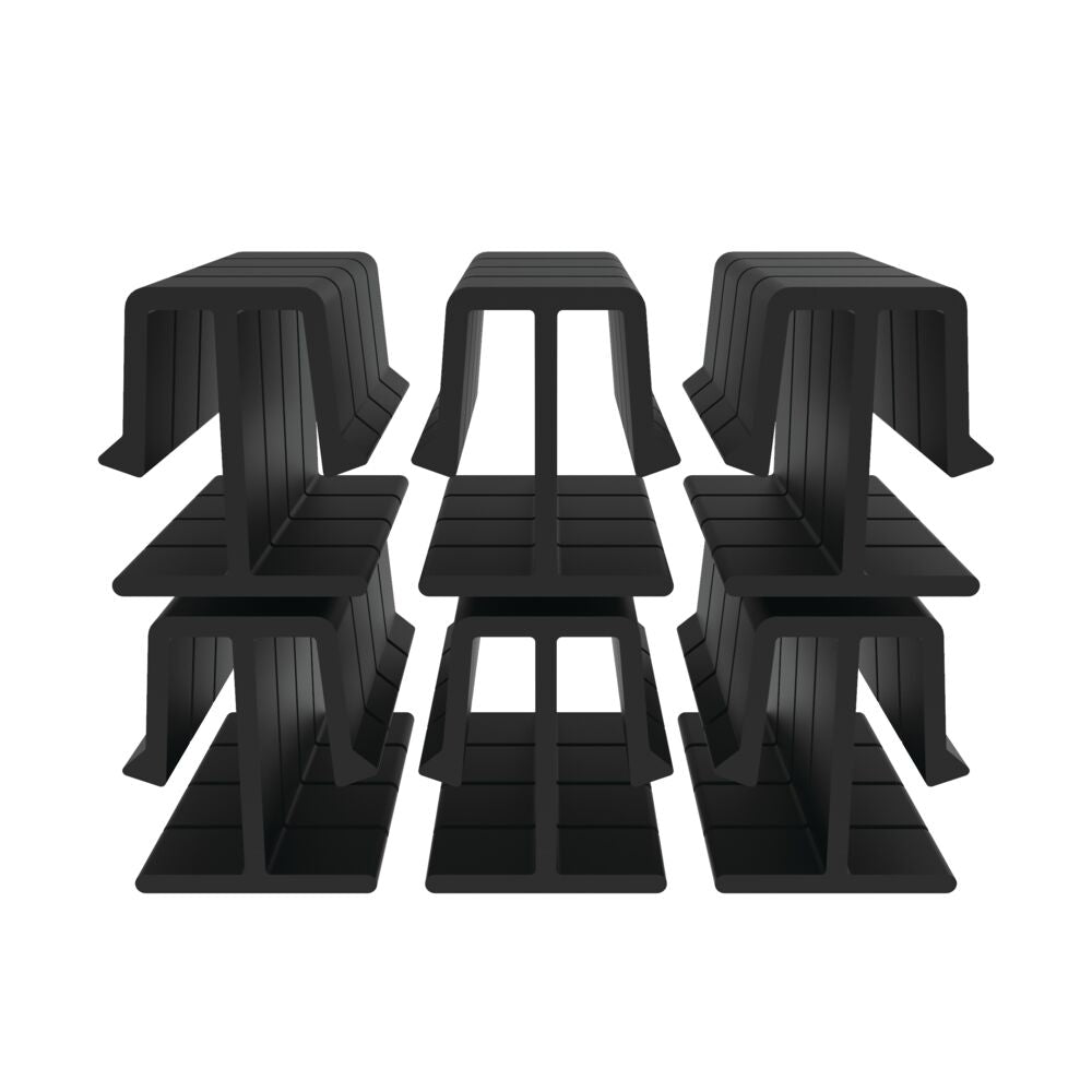 Freedom Alloy Mixed Material 4.008-in Black Vinyl Spacer Kit For Metal Fence 24-Pack