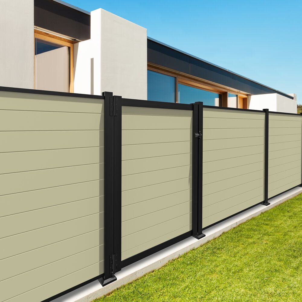 Freedom Alloy Mixed Material 6-ft H x 6-in W Sand Vinyl Privacy Fence Infill