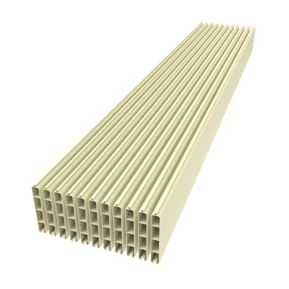 Freedom Alloy Mixed Material 6-ft H x 6-in W Sand Vinyl Privacy Fence Infill