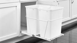 Rev-A-Shelf 35-Quart Plastic Soft Close Pull Out Trash Can