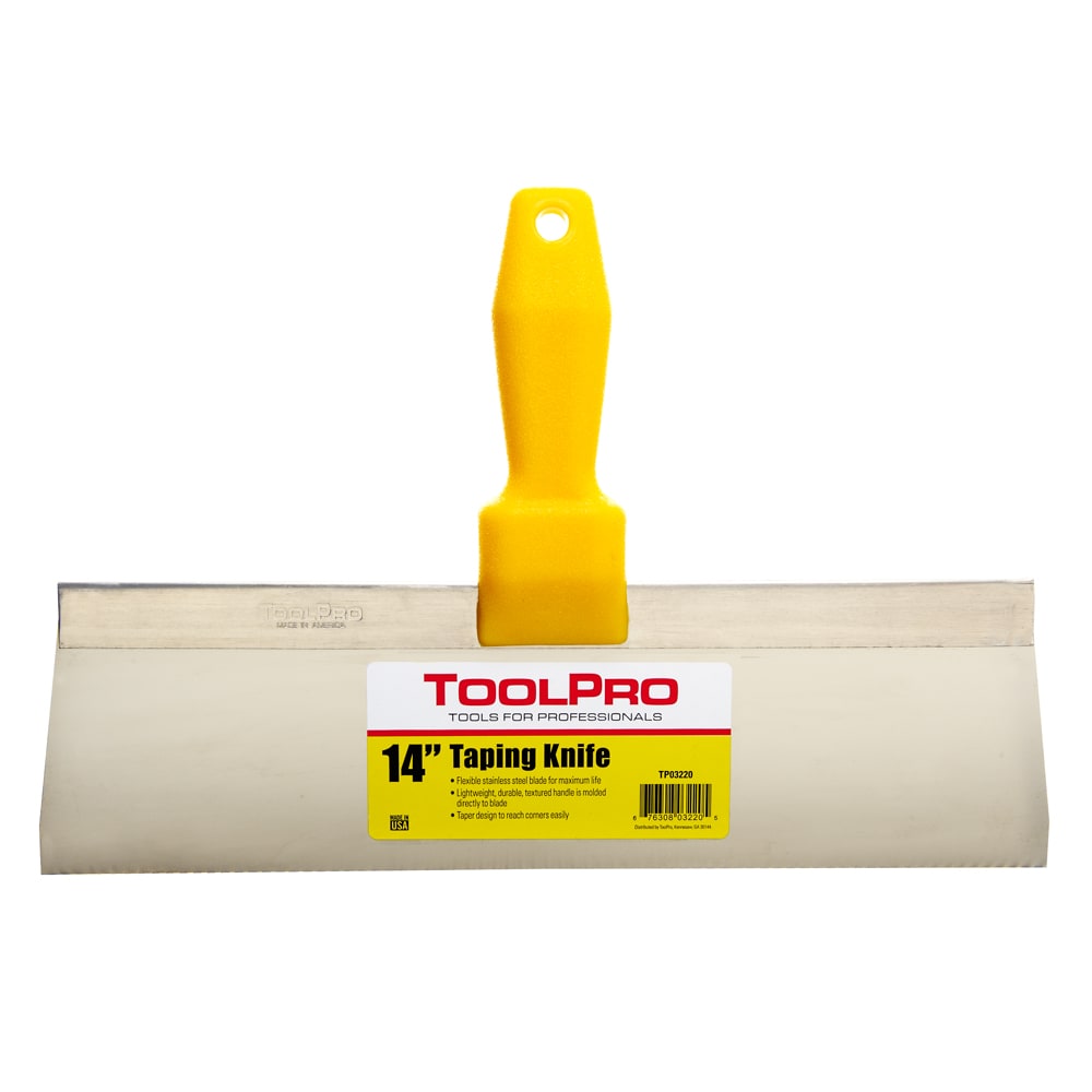 ToolPro 14 in. Stainless Steel Taping Knife 14-in x 9-in Stainless Steel Taping Knife