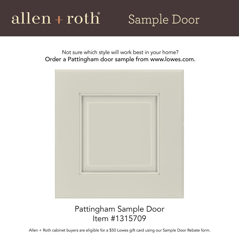 allen + roth Pattingham 18-in W x 34.5-in H x 24-in D Harbor 4-Drawer Base Fully Assembled Cabinet (Raised Panel Style)