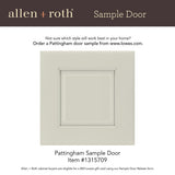 allen + roth Pattingham 24-in W x 36.125-in H x 20-in D Harbor Diagonal Corner Wall Fully Assembled Cabinet (Raised Panel Square Style)