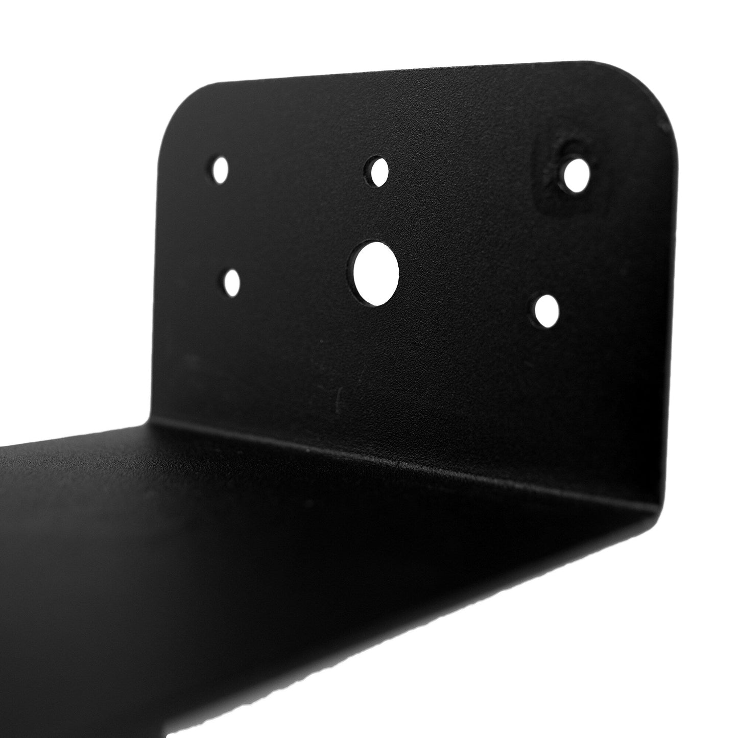 Nuvo Iron 10.75-in x 5.75-in Black Powder Coated Satin Painted Galvanized Steel Post Connector