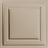 Ceilume 2-ft x 2-ft Stratford Feather-Light Latte PVC Drop Ceiling Tile (10-Pack, 40-sq ft / Case)