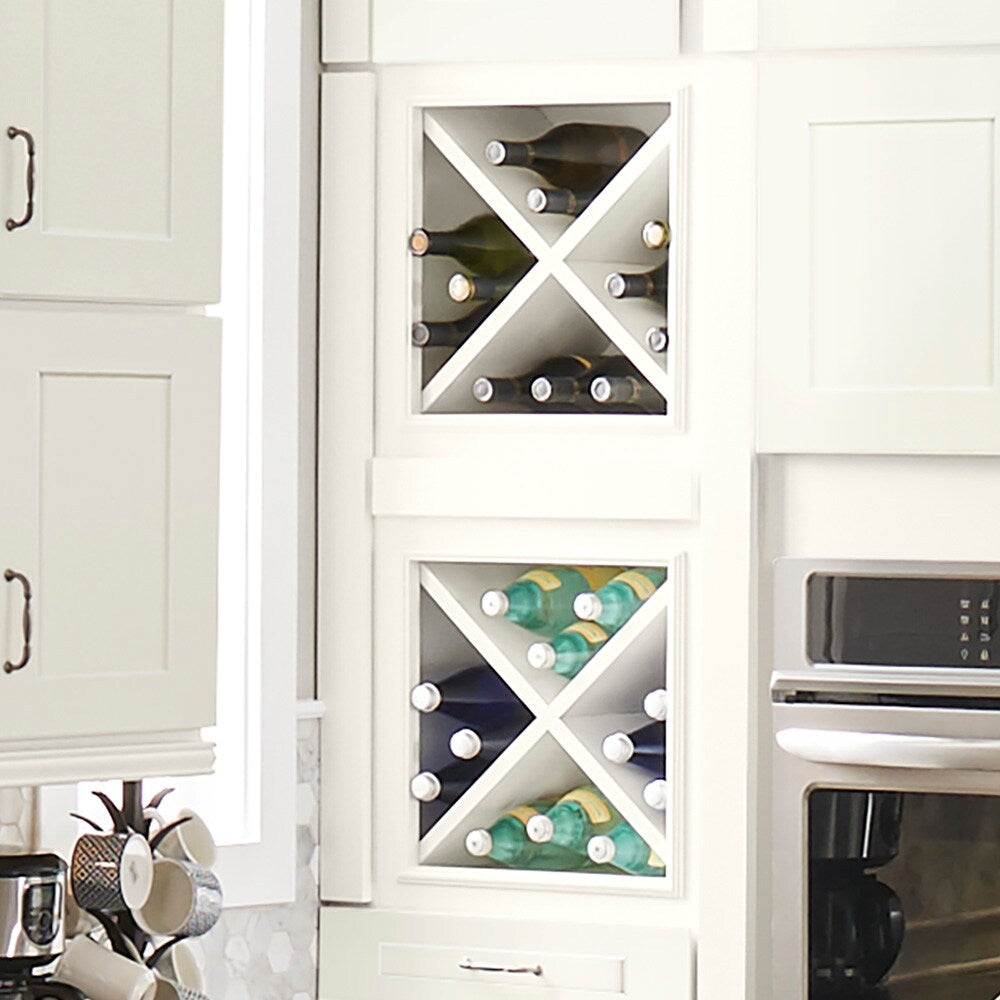 allen + roth Aveley 18-in W x 18-in H x 12-in D Linen Open Cube Organizer Wall Fully Assembled Cabinet (Flat Panel Style)