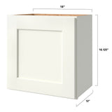 allen + roth Aveley 18-in W x 18.125-in H x 12-in D Linen Wall Fully Assembled Cabinet (Flat Panel Shaker Door Style)