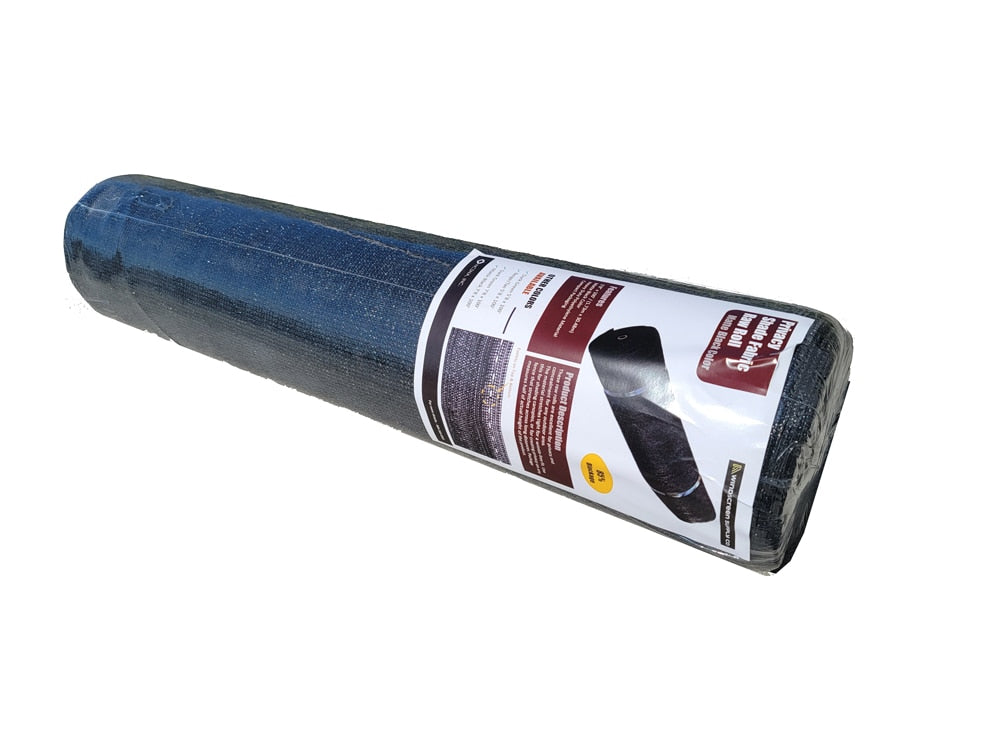 NCSNA 6-ft H x 100-ft W Black Hdpe Chain Link Fence Screen