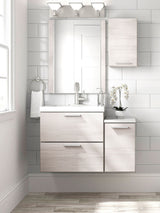 Style Selections Acadia 12-in x 20-in x 6.93-in White Soft Close Bathroom Wall Cabinet