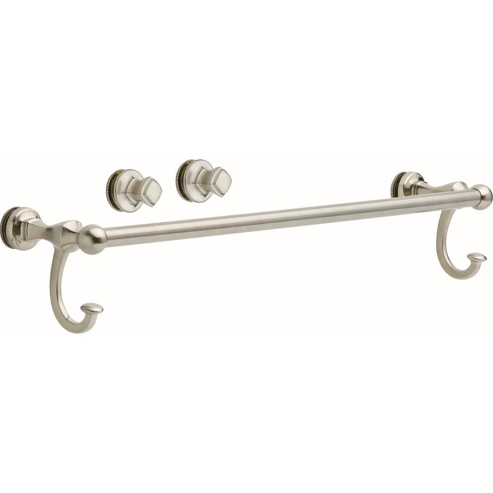 Portman 60 x 59-1/4 in. Frameless Mod Soft-Close Sliding Bathtub Door in Nickel with 3/8 in. (10mm) Clear Glass - Super Arbor