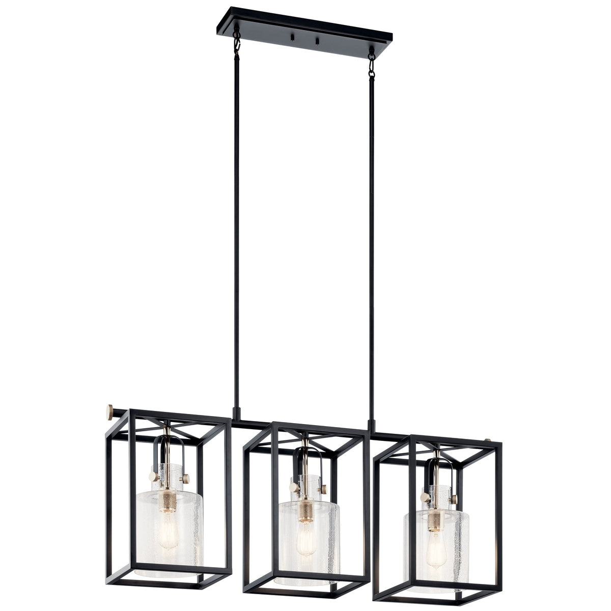 Kichler Kitner 3-Light Polished Nickel Industrial Chandelier
