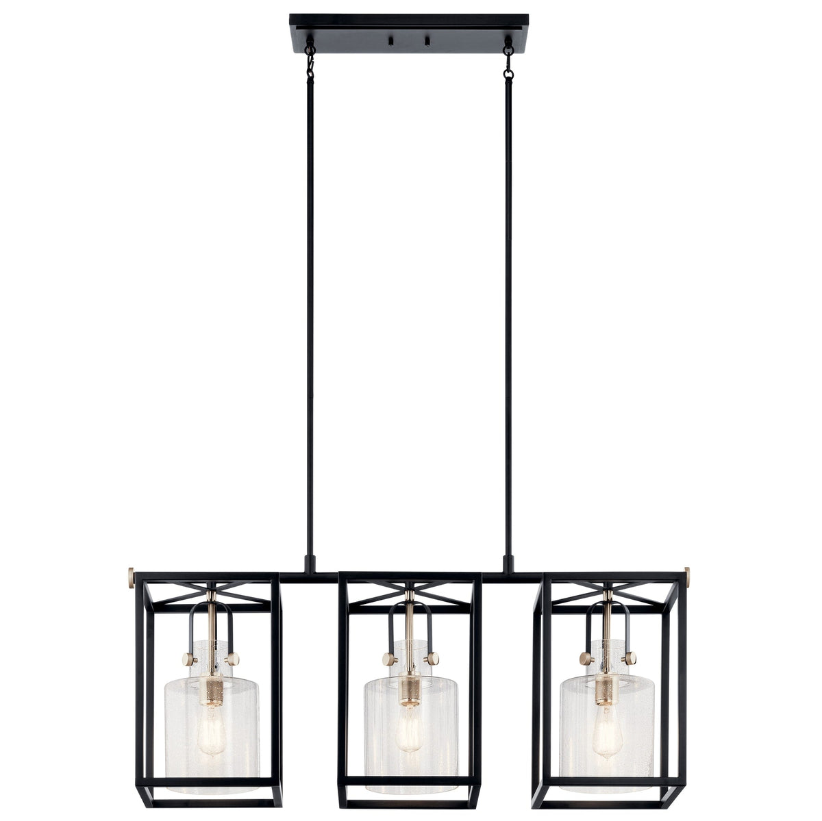 Kichler Kitner 3-Light Polished Nickel Industrial Chandelier