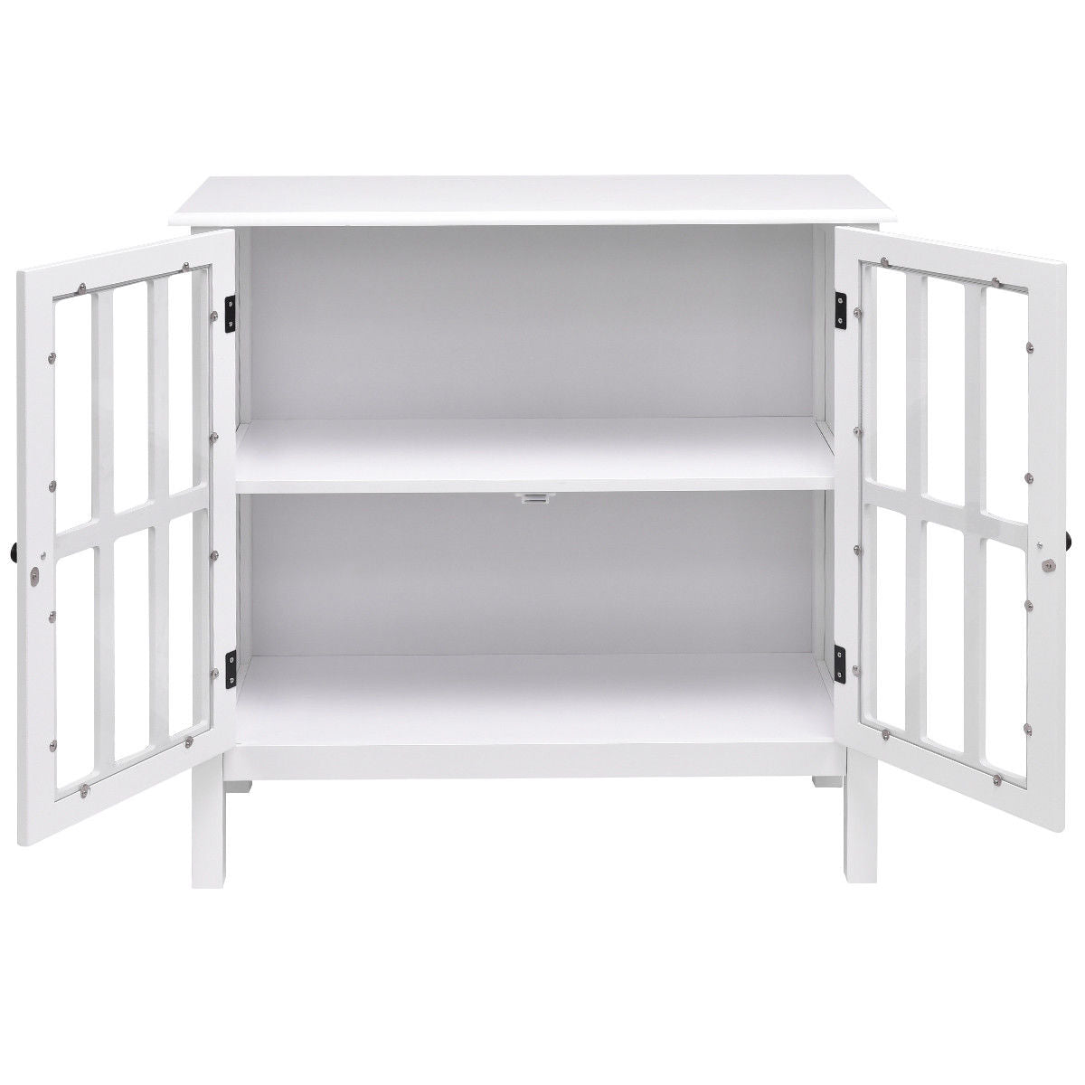 Costway 14-in W x 31-in H Wood Composite White Freestanding Utility Storage Cabinet