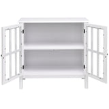 Costway 14-in W x 31-in H Wood Composite White Freestanding Utility Storage Cabinet