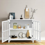 Costway 14-in W x 31-in H Wood Composite White Freestanding Utility Storage Cabinet