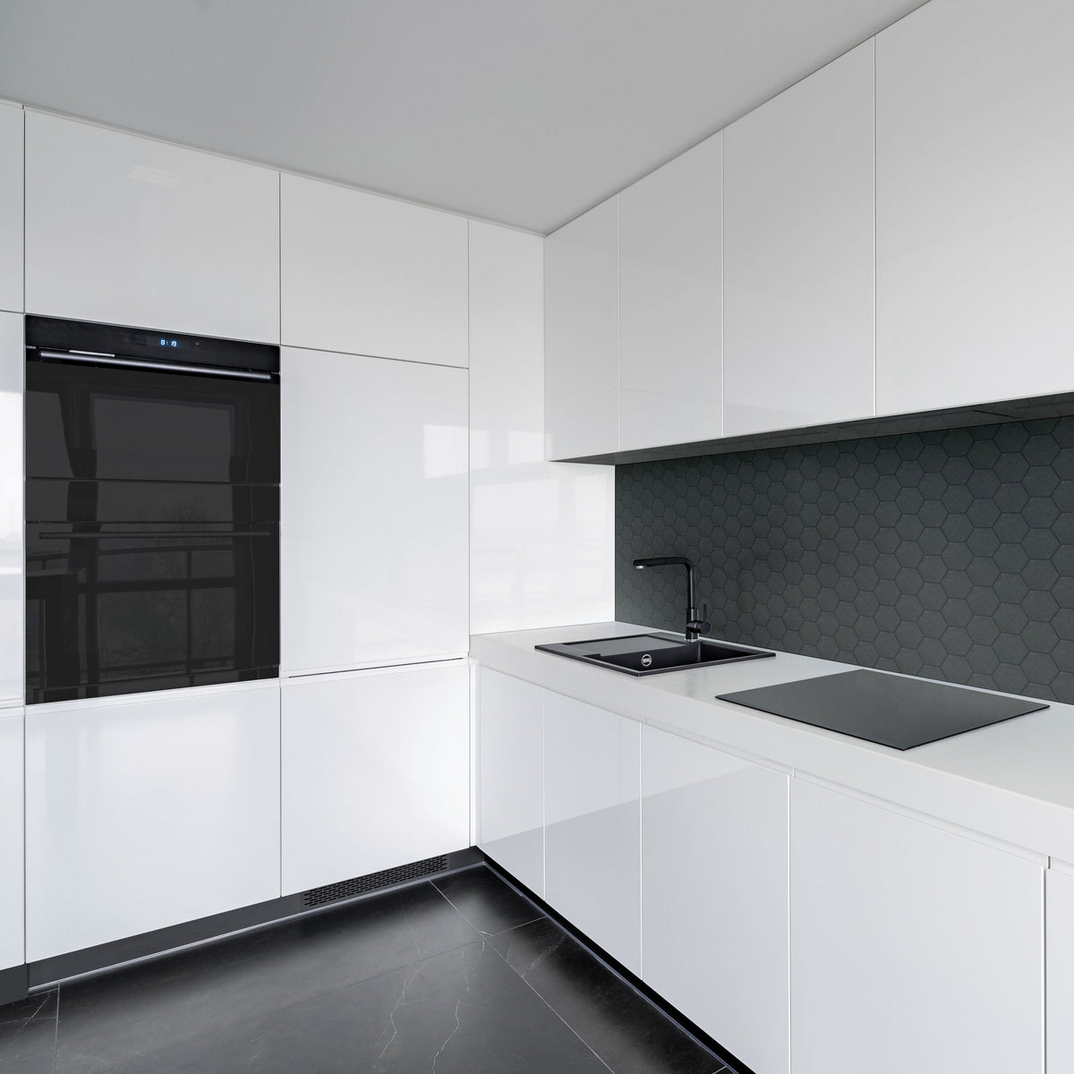Satori Carbon Matte 12-in x 12-in Matte Porcelain Hexagon Floor and Wall Tile (0.9-sq ft/ Piece)