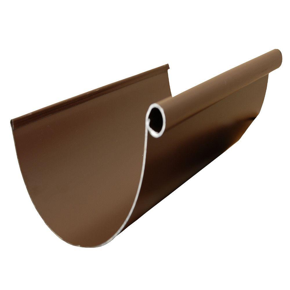 5 in. x 10 ft. Royal Brown Aluminum Gutter