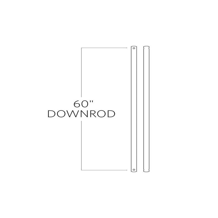 24 in. Brushed Steel Extension Downrod