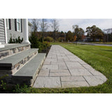 Patio-on-a-Pallet 10 ft. x 10 ft. Concrete Gray Basket weave Yorkstone Paver (37 Pieces/100 Sq. Ft) - Super Arbor