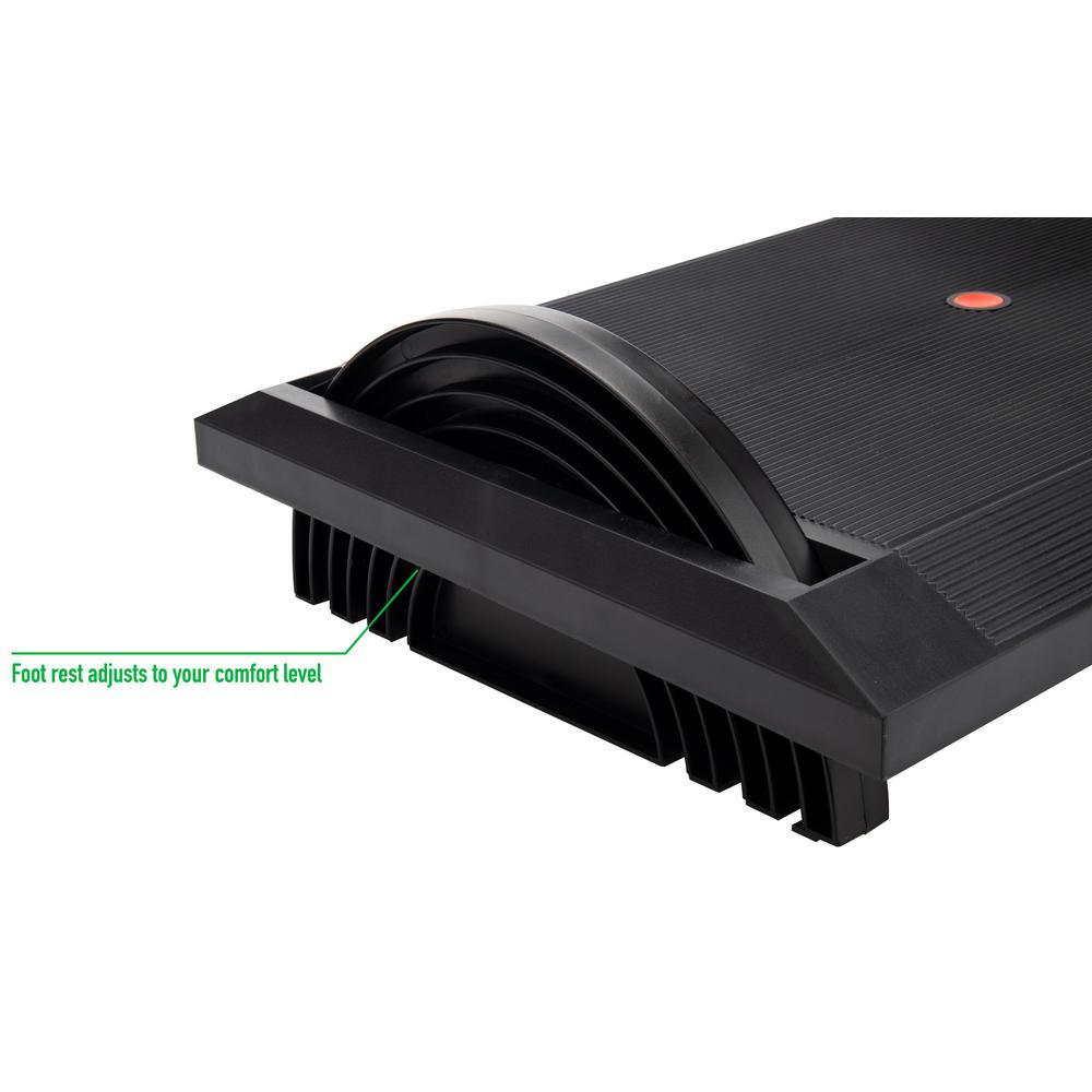 Black Plastic Adjustable Foot Rest for Under Desk - Super Arbor