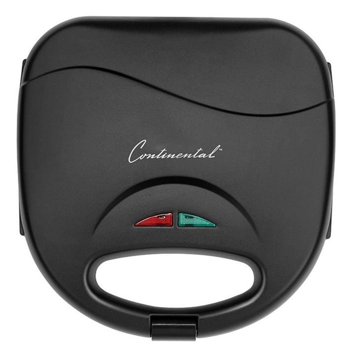 120 W 2-Slice Black Countertop Contact Grill and Sandwich Maker with Non-Stick Surface
