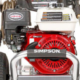 Simpson Aluminum ALH3228-S 3400 PSI at 2.5 GPM HONDA GX200 Cold Water Pressure Washer