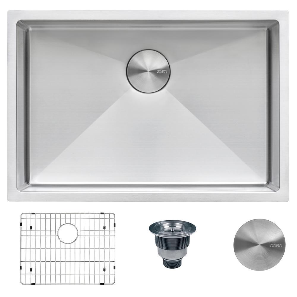 Undermount Stainless Steel 32 in. Single Bowl Kitchen Sink 16-Gauge - Super Arbor
