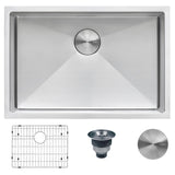 Undermount Stainless Steel 32 in. Single Bowl Kitchen Sink 16-Gauge - Super Arbor
