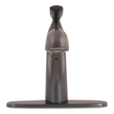 Topia Oil Rubbed Bronze 1-Handle Deck-Mount Pull-Out Handle Kitchen Faucet